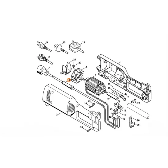 STIHL  Osłona przewodu 1204 431 2400